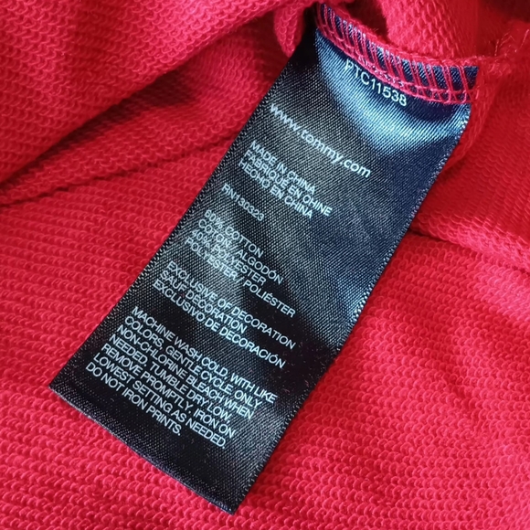 NEW Tommy Hilfiger Varsity Logo Crop Longsleeve Crewneck LG 12/14 - Picture 4 of 5